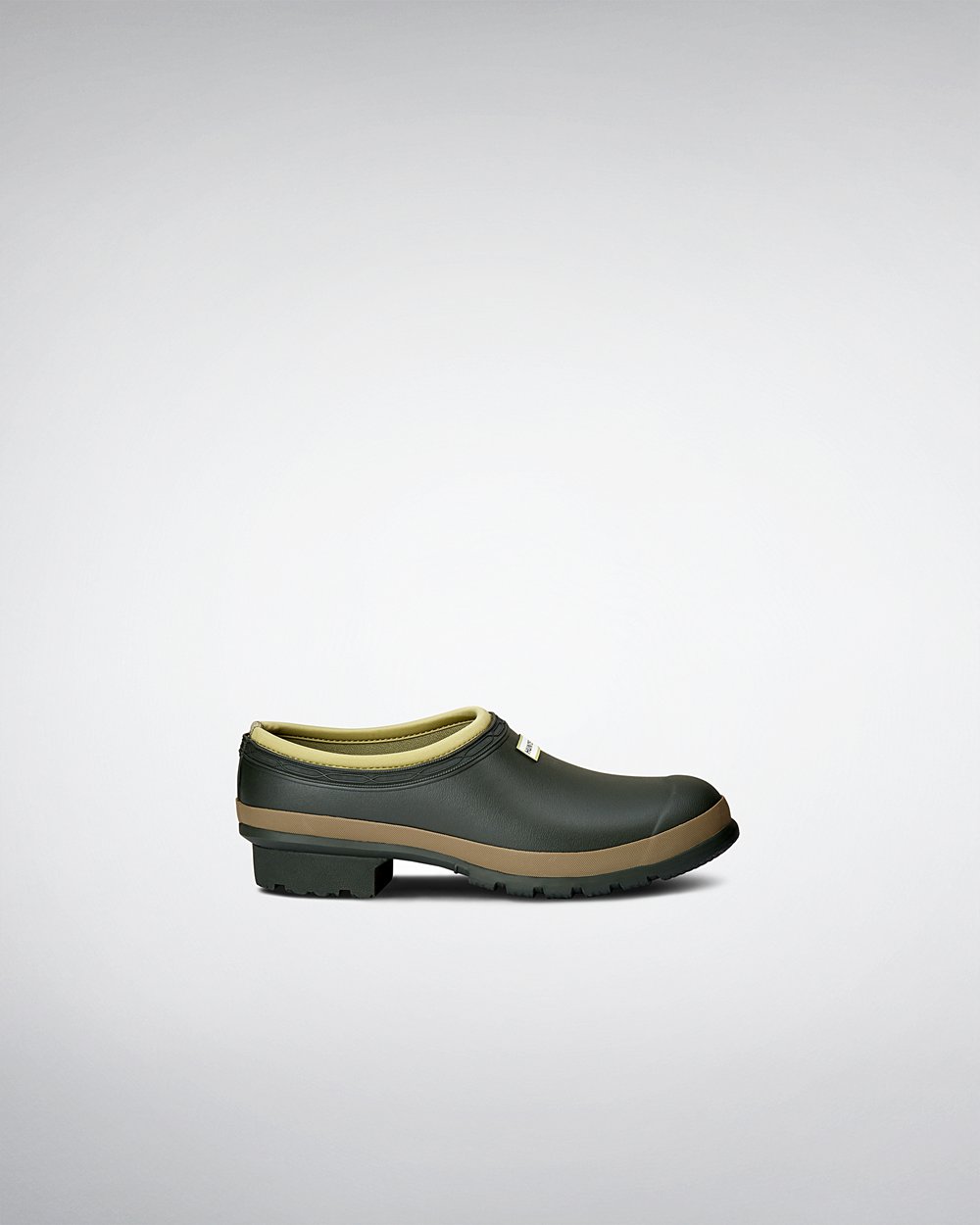 Mens Clogs - Hunter Gardener (65KGMDEWV) - Dark Olive